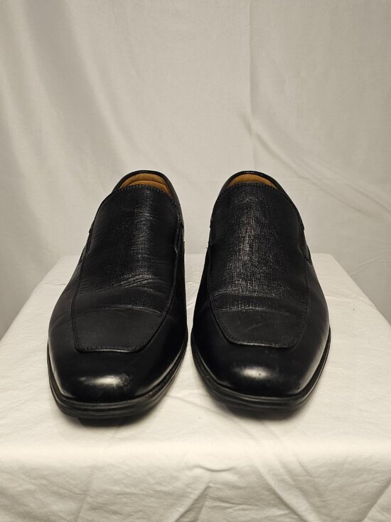 Florsheim Jackson Dress Loafers Men\'s Size 10M Black Leather Slip On Shoes
